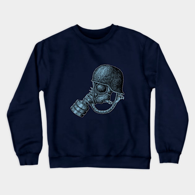 gas mask Crewneck Sweatshirt by HornArt